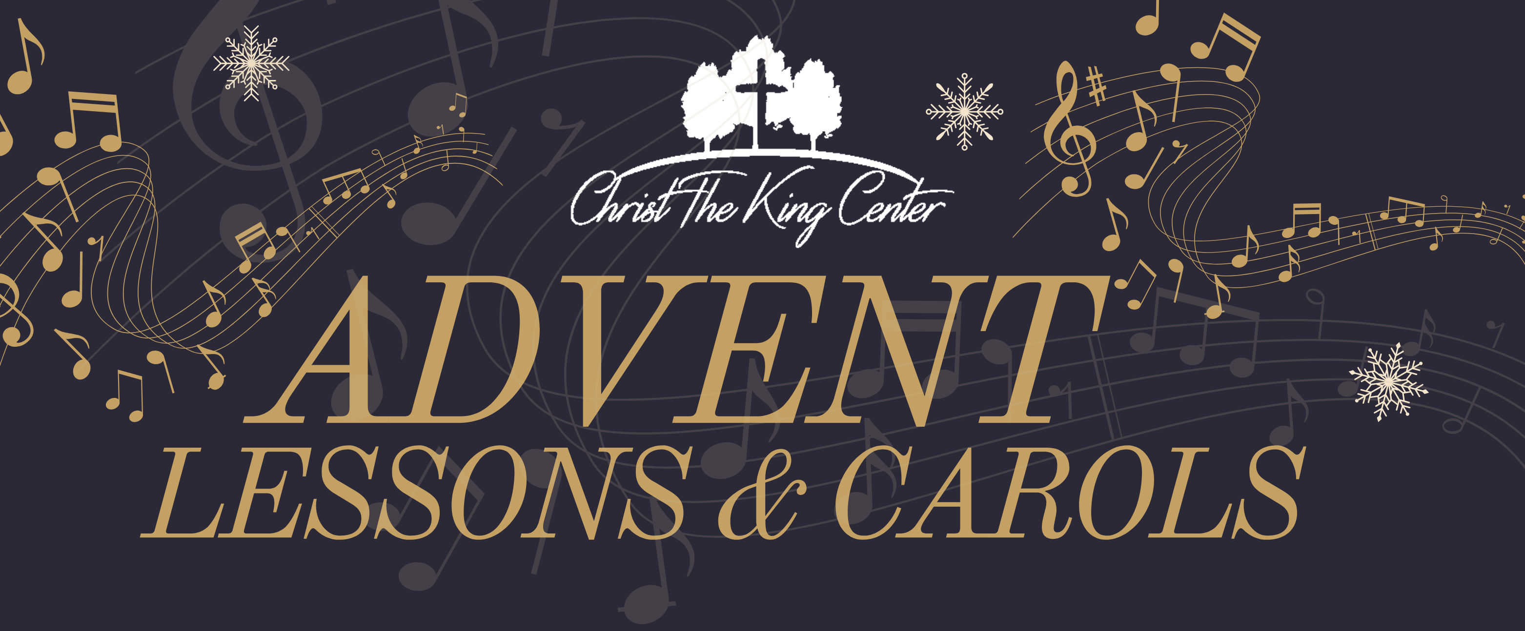 Advent Lessons and Carols banner